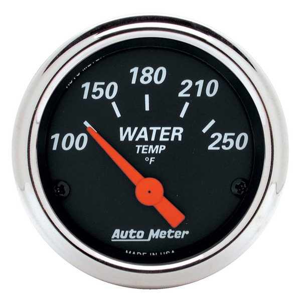 2-1/16" WATER TEMPERATURE, 100-250 F, DESIGNER BLACK